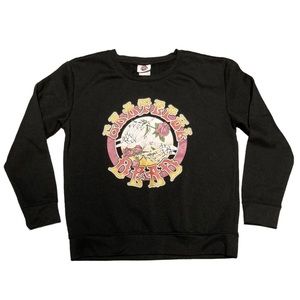 Grateful Dead Black Crewneck Sweatshirt with Yellow & Pink Graphic